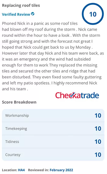 Checkatrade information for Shellis Roofing